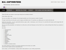 Tablet Screenshot of copywriters.com.cy